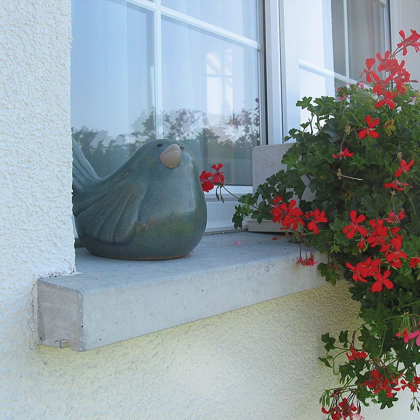 Fensterbänke aus Fertigbetonelementen