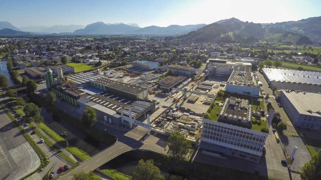 Flugaufnahme Werkareal saw - Header