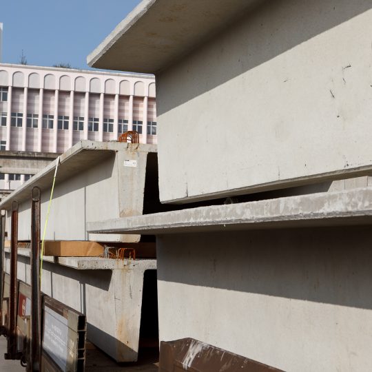 Lieferung von Betonelementen per Bahn - saw spannbetonwerk ag