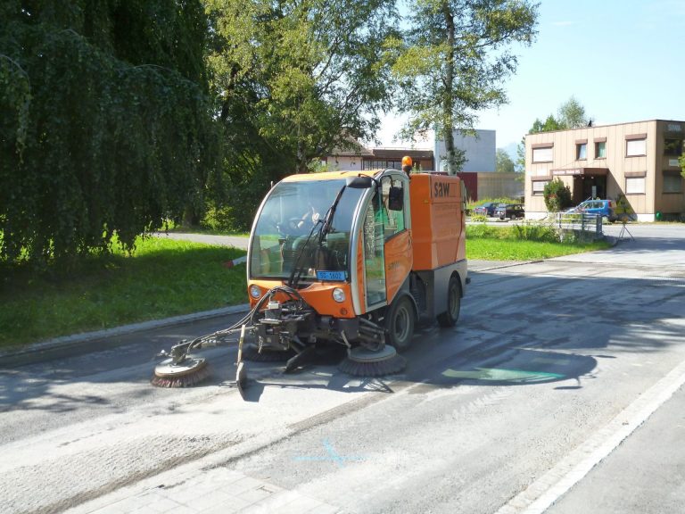 Putzmaschine bei der Strassenreinigung