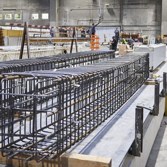 Herstellung von vorgespannten Betonelementen - saw spannbetonwerk ag