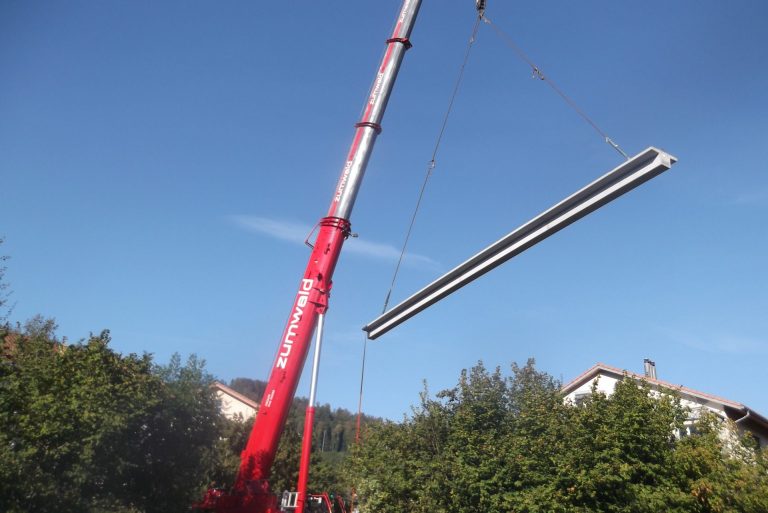 Neubau Sägesteg-Brücke über die Gürbe, Belp