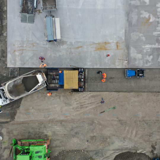 News - Einbau Walzbeton Containerterminal