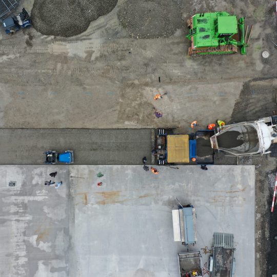 News - Einbau Walzbeton Containerterminal