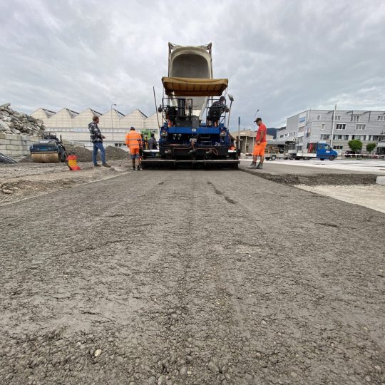 News - Einbau Walzbeton Containerterminal