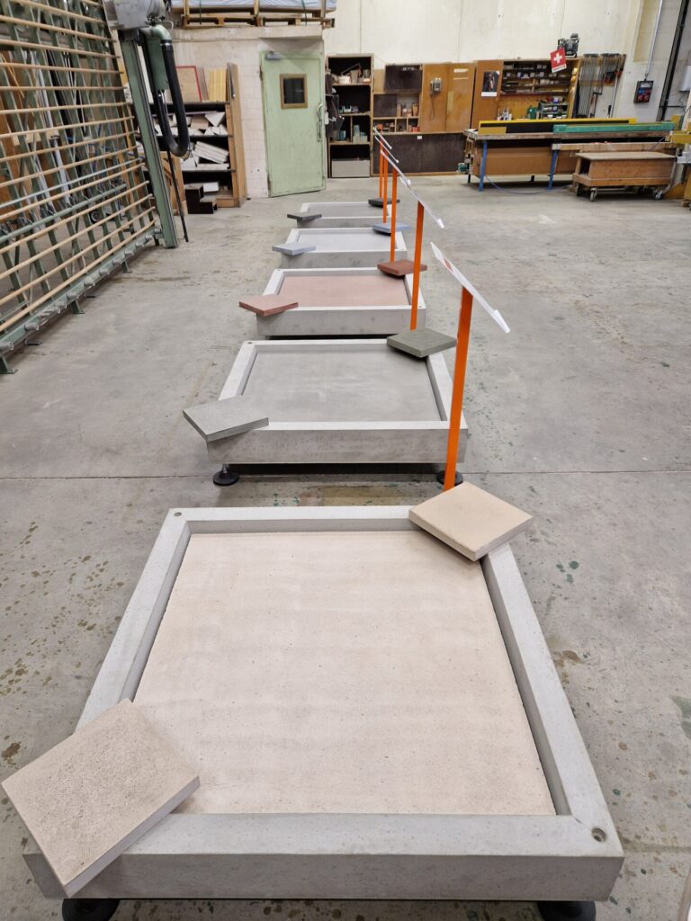 Fliessestrich Musterplatten