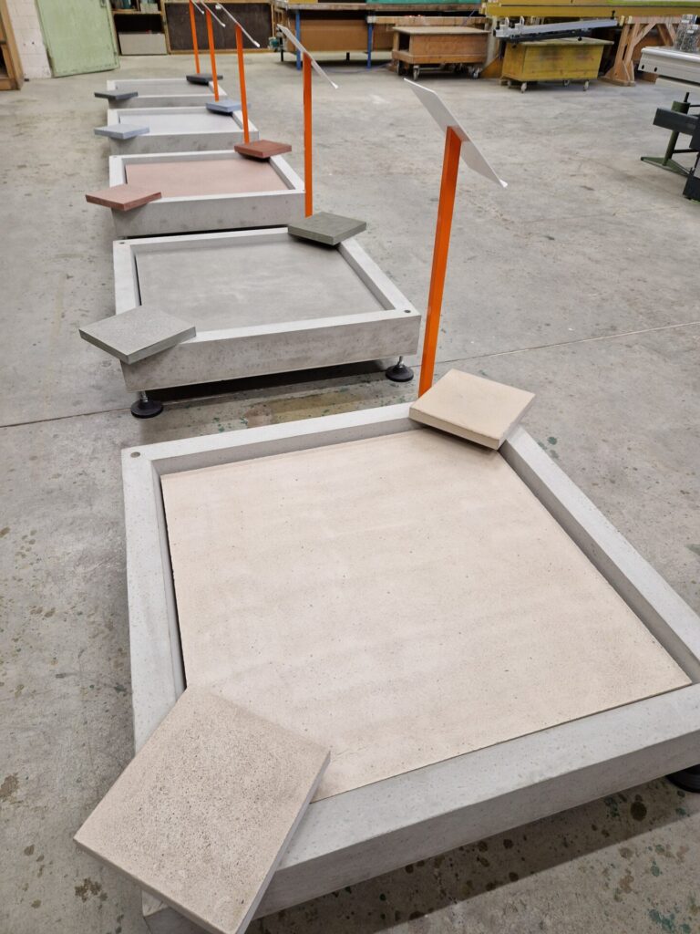 Fliessestrich Musterplatten